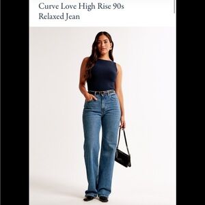 A&F 90s Relaxed Jean High Rise